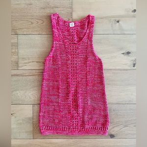 Women’s Gap Pink Crochet Tank Top